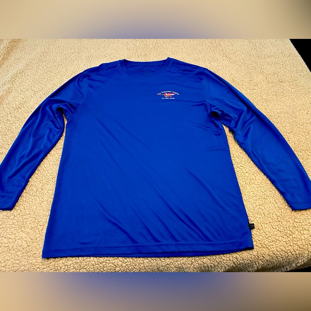 Men’s Long Sleeve rash guard, Key West, Bright Blue, Size XL